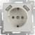 Купить Розетка Werkel WL03-SKGS-USBx2-IP20 одноместная с USBх2 с заземлением и защитными шторкам Слоновая кость по низкой цене