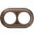 Купить Рамка Werkel Antik Runda WL70-frame-02 бронза двухместная по низкой цене