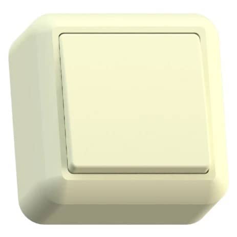 Купить Выключатель Кунцево-Электро Оптима А110-377 одноклавишный Слоновая кост по низкой цене