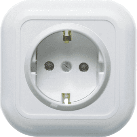 Купить Розетка Кунцево-Электро Валентина РА16-315 одноместная с заземлением и защитными шторками белая по низкой цене