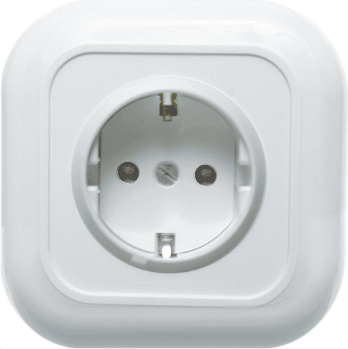 Купить Розетка Кунцево-Электро Валентина РС16-328 одноместная с заземлением и защитными шторками белая по низкой цене