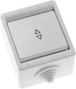 Купить Переключатель Кунцево-Электро А610-326 IP44 одноклавишный белый по низкой цене