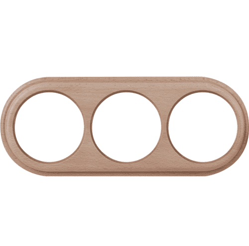 Купить Рамка Werkel Legend WL15-frame-03 светлый бук трехместная по низкой цене