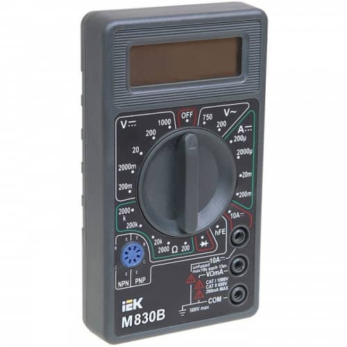 Купить Мультиметр IEK Universal M830B цифровой по низкой цене