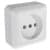 Купить Розетка Кунцево-Электро Оптима РА10-375 одноместная белая по низкой цене