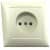 Купить Розетка Кунцево-Электро Селена РС16-369 одноместная Слоновая кость по низкой цене