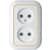 розетка кунцево-электро валентина рс10-393(з) двухместная белая с золотом Купить Розетка Кунцево-Электро Валентина РС10-393(З) двухместная белая с золотом по низкой цене