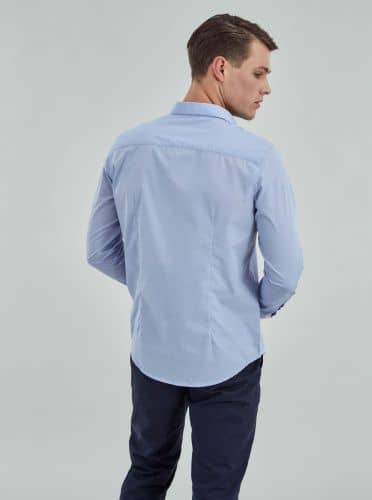 Купить Рубашка Piazza Italia голубая по низкой цене