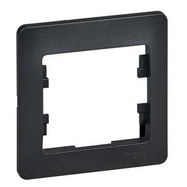 Купить Рамка Schneider Electric Glossa GSL000701 антрацит одноместная по низкой цене