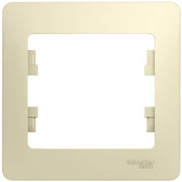 Купить Рамка Schneider Electric Glossa GSL000201 бежевая одноместная по низкой цене