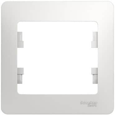 Купить Рамка Schneider Electric Glossa GSL000101 белая одноместная по низкой цене