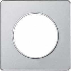 Купить Рамка Schneider Electric Odace S53P802 алюминий одноместная по низкой цене