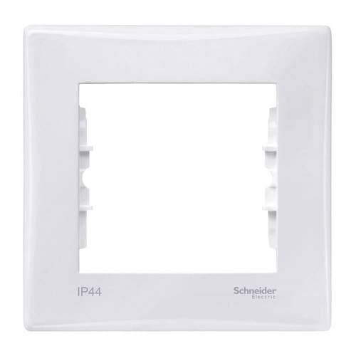 Купить Рамка Schneider Electric Sedna SDN5810121 IP44 белая одноместная по низкой цене