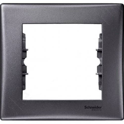 Купить Рамка Schneider Electric Sedna SDN5800170 графит одноместная по низкой цене