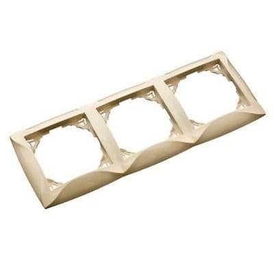 Купить Рамка Schneider Electric Дуэт WDE000204 бежевая четырехместная по низкой цене