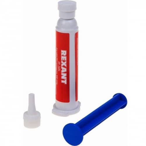 Купить Флюс-гель BGA и SMD Rexant 09-3684 для пайки шприц 12 мл по низкой цене