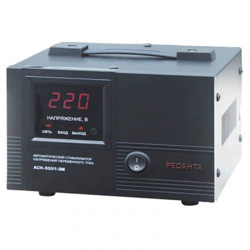 Купить Стабилизатор напряжения РЕСАНТА АСН-500/1-ЭМ 63/1/1 по низкой цене