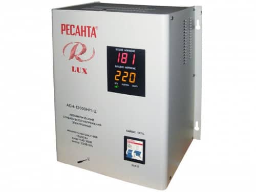 Купить Стабилизатор напряжения РЕСАНТА АСН-12000Н/1-Ц Lux 63/6/22 по низкой цене