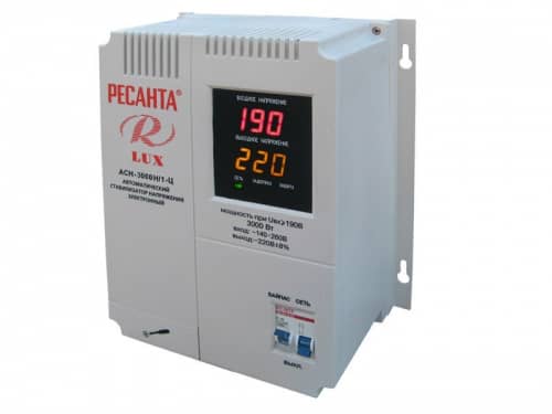 Купить Стабилизатор напряжения РЕСАНТА АСН-3000Н/1-Ц Lux 63/6/21 по низкой цене