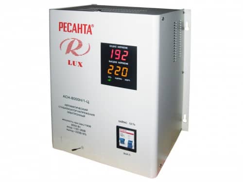 Купить Стабилизатор напряжения РЕСАНТА АСН-8000Н/1-Ц Lux 63/6/17 по низкой цене