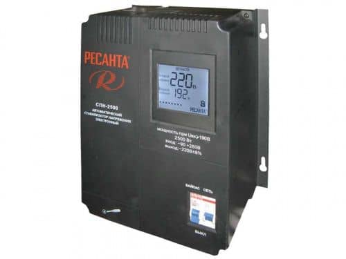 Купить Стабилизатор напряжения РЕСАНТА СПН-2500 63/6/25 по низкой цене