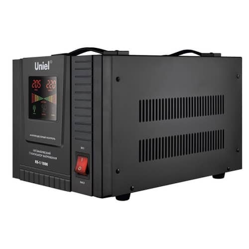 Купить Стабилизатор напряжения Uniel RS-1/1000 релейный однофазный по низкой цене