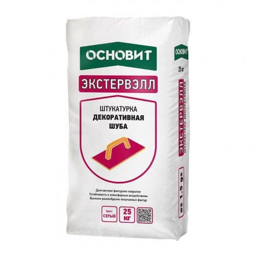 Купить Штукатурка Основит Экстервэлл OS-1,5 GS декоративная "шуба" 1,5 мм 25 кг по низкой цене