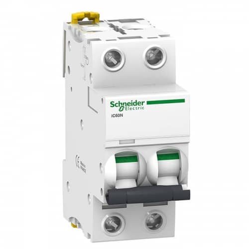 Купить Автоматический выключатель Schneider Electric Acti9 iC60N 2п C 2А 6кА по низкой цене