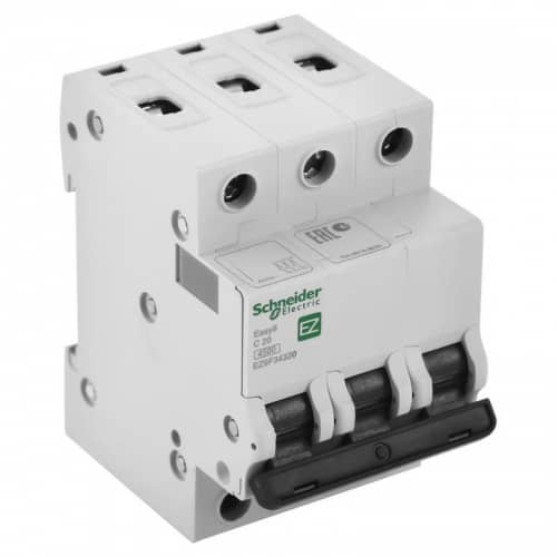 Купить Автоматический выключатель Schneider Electric EASY 9 3П C 20А 4,5кА по низкой цене