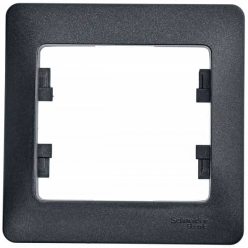 Купить Рамка Schneider Electric Glossa GSL000701 антрацит одноместная по низкой цене