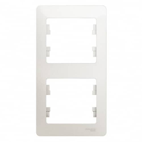 Купить Рамка Schneider Electric Glossa GSL000606 перламутр двухместная по низкой цене