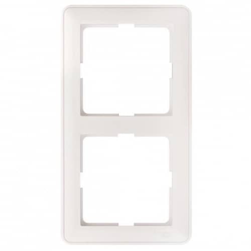 Купить Рамка Schneider Electric W59 KD-2-18 белая двухместная по низкой цене