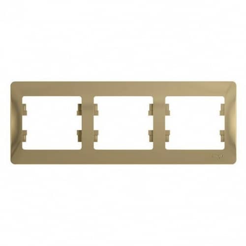 Купить Рамка Schneider Electric Glossa GSL000403 титан трехместная по низкой цене