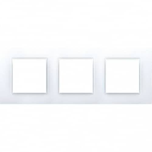 Купить Рамка Schneider Electric Unica Quadro MGU2.706.18 белая трехместная по низкой цене