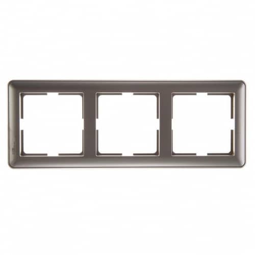 Купить Рамка Schneider Electric W59 KD-3-48 шампань трехместная по низкой цене