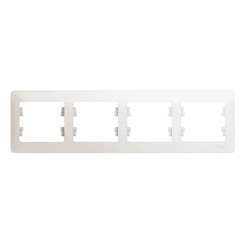 Купить Рамка Schneider Electric Glossa GSL000604 перламутр четырехместная по низкой цене