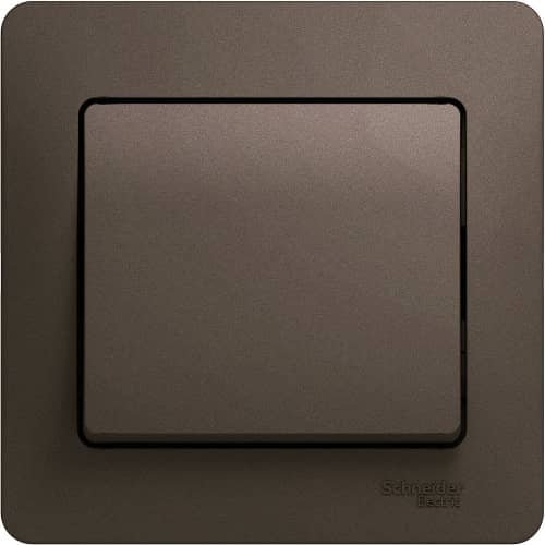 Купить Выключатель Schneider Electric Glossa GSL000812 одноклавишный шоколад по низкой цене
