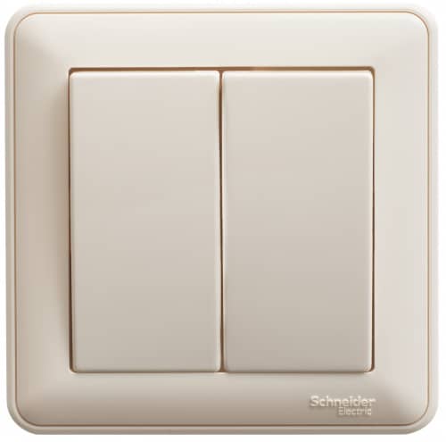 Купить Выключатель Schneider Electric W59 VS510-252-28 двухклавишный Слоновая кость по низкой цене