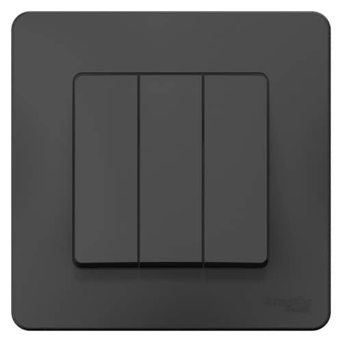 Купить Выключатель Schneider Electric Blanca BLNVS100506 трехклавишный антрацит по низкой цене