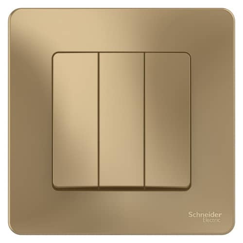 Купить Выключатель Schneider Electric Blanca BLNVS100504 трехклавишный титан по низкой цене