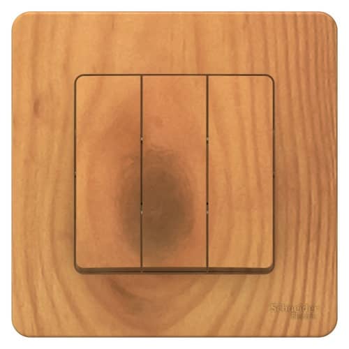 Купить Выключатель Schneider Electric Blanca BLNVS100505 трехклавишный ясень по низкой цене