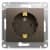 Купить Розетка Schneider Electric Glossa GSL000843 одноместная с заземлением шоколад по низкой цене