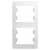 Купить Рамка Schneider Electric Glossa GSL000106 белая двухместная по низкой цене