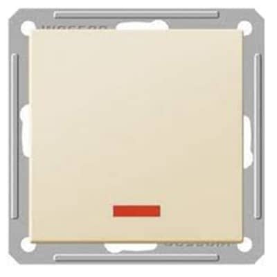 Купить Выключатель Schneider Electric W59 VS116-153-2-86 одноклавишный с индикатором Слоновая кость по низкой цене