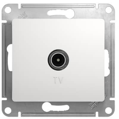 Купить Розетка Schneider Electric Glossa GSL000191 TV оконечный одноместный белый по низкой цене