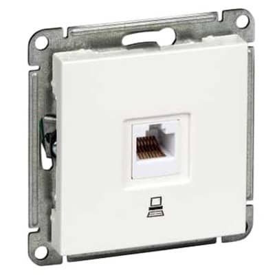 Купить Розетка Schneider Electric W59 RSI-152K5E-1-86 RJ45 компьютерная одноместный белый по низкой цене