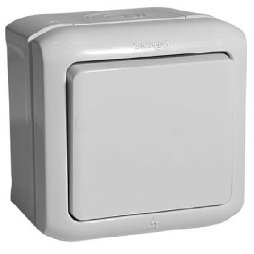 Купить Выключатель Legrand Quteo 782330 одноклавишный серый по низкой цене