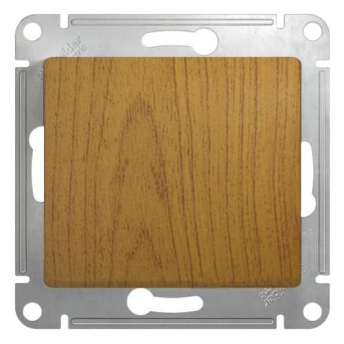 Купить Переключатель Schneider Electric Glossa GSL000561 одноклавишный дуб по низкой цене