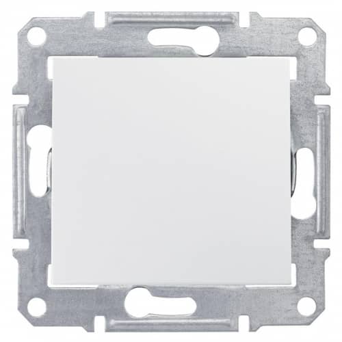 Купить Переключатель Schneider Electric Sedna SDN0400121 проходной одноклавишный белый по низкой цене