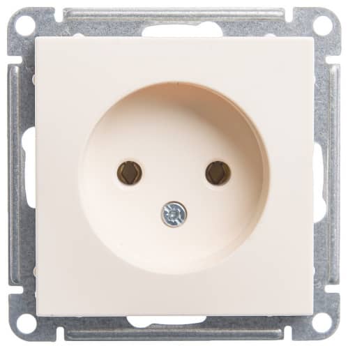 Купить Розетка Schneider Electric W59 RS16-153-2-86 одноместная без заземления Слоновая кость по низкой цене